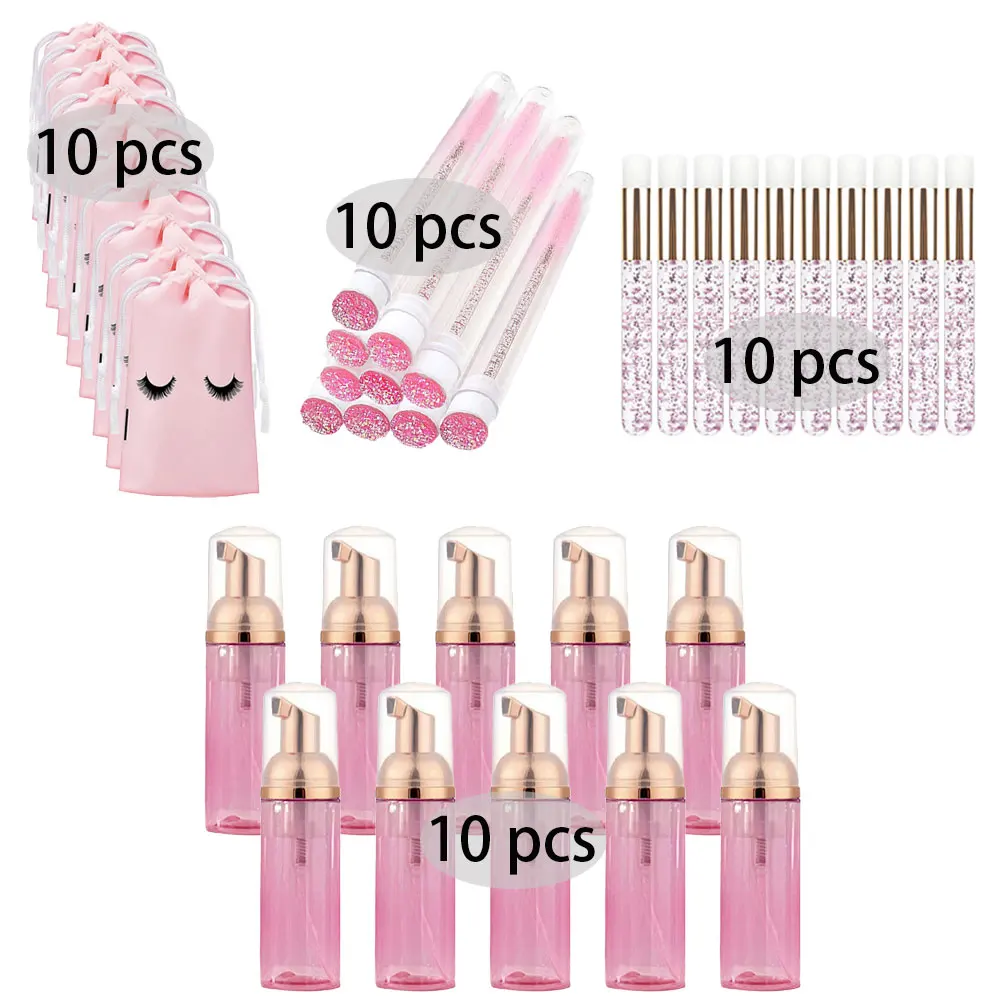20/40PCS Suit 60ML Empty Pump  - Eyelash Extension Aftercare reseña y precio