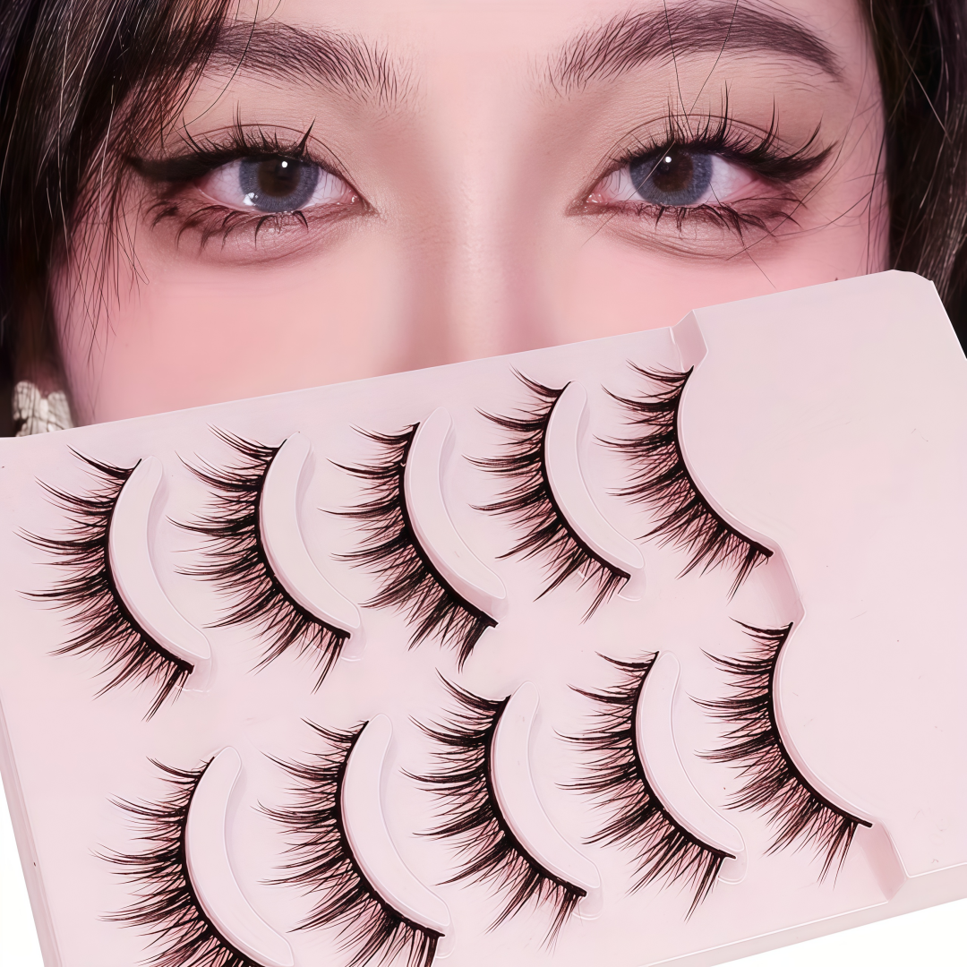 5 Pairs Manga Anime False Eyel - Eyelash Extension Japanese Style reseña y precio