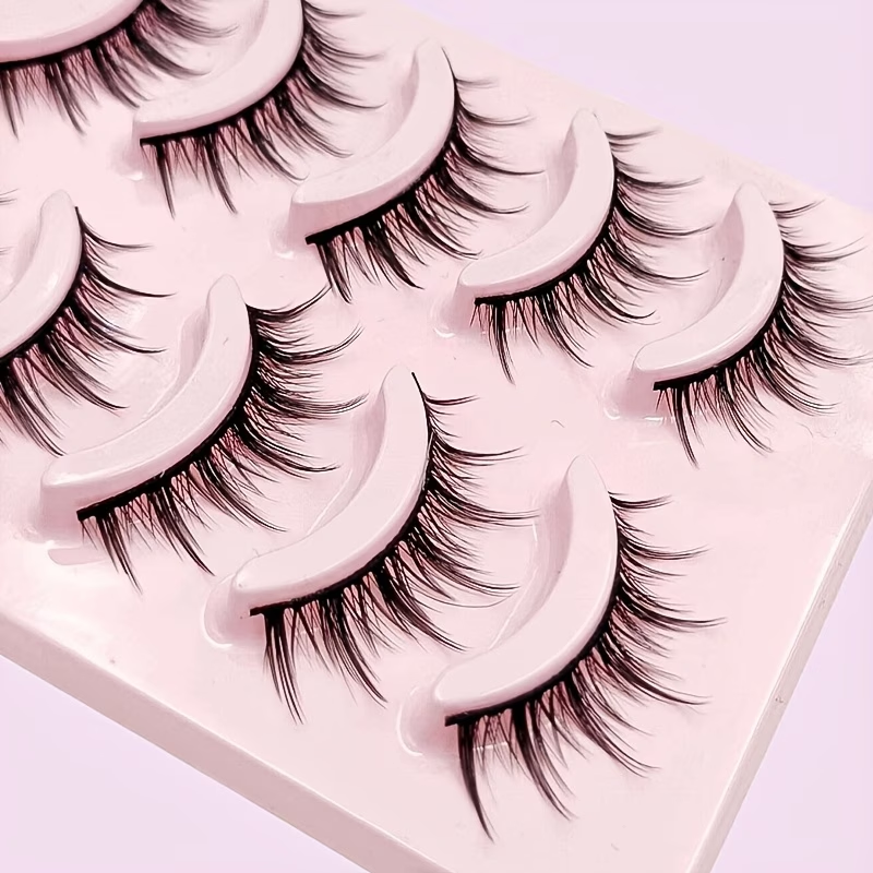 5 Pairs Manga Anime False Eyel - Eyelash Extension Japanese Style reseña y precio