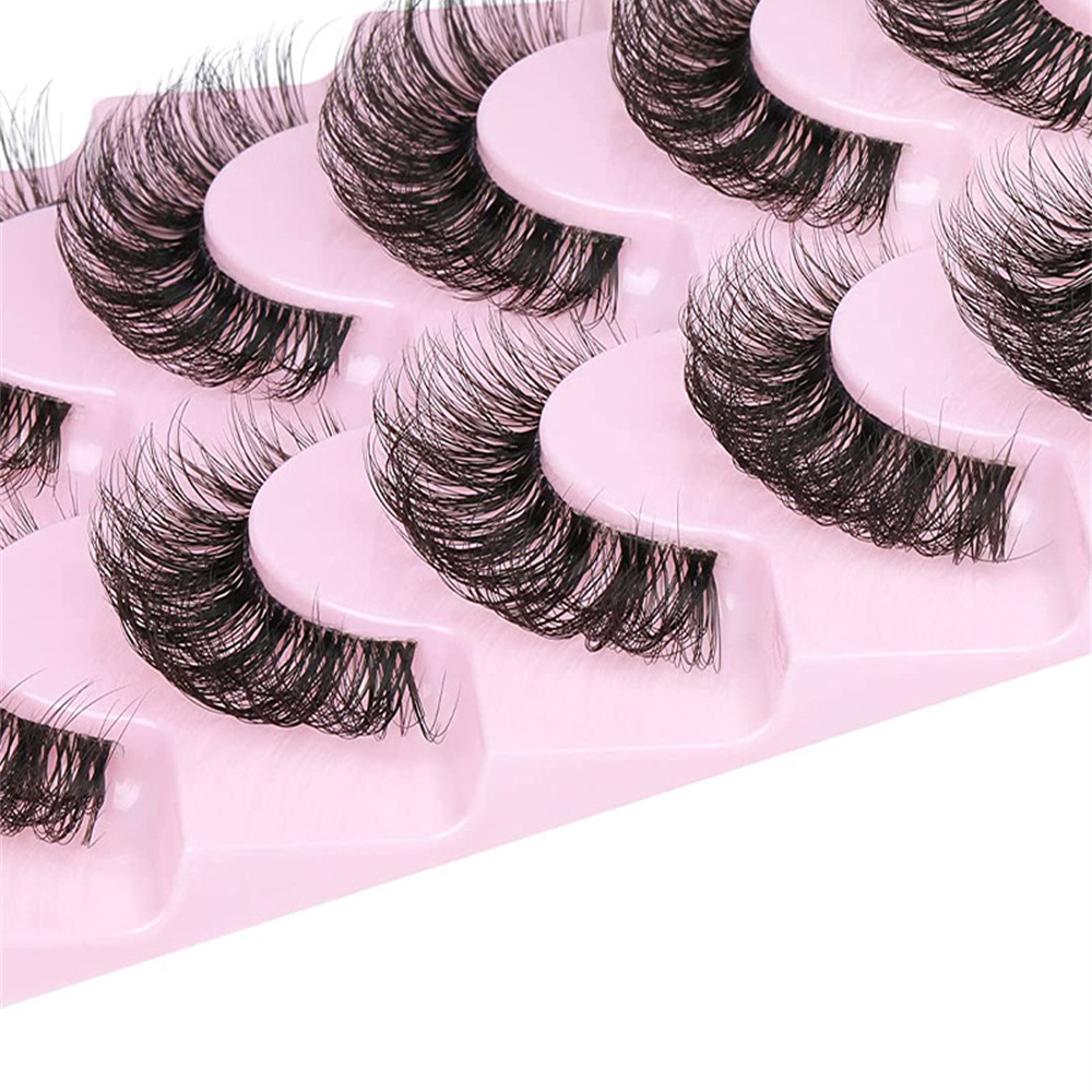 10 Pairs False Eyelashes 6D Su - Eyelash Extension Cat Eye Wispy reseña y precio