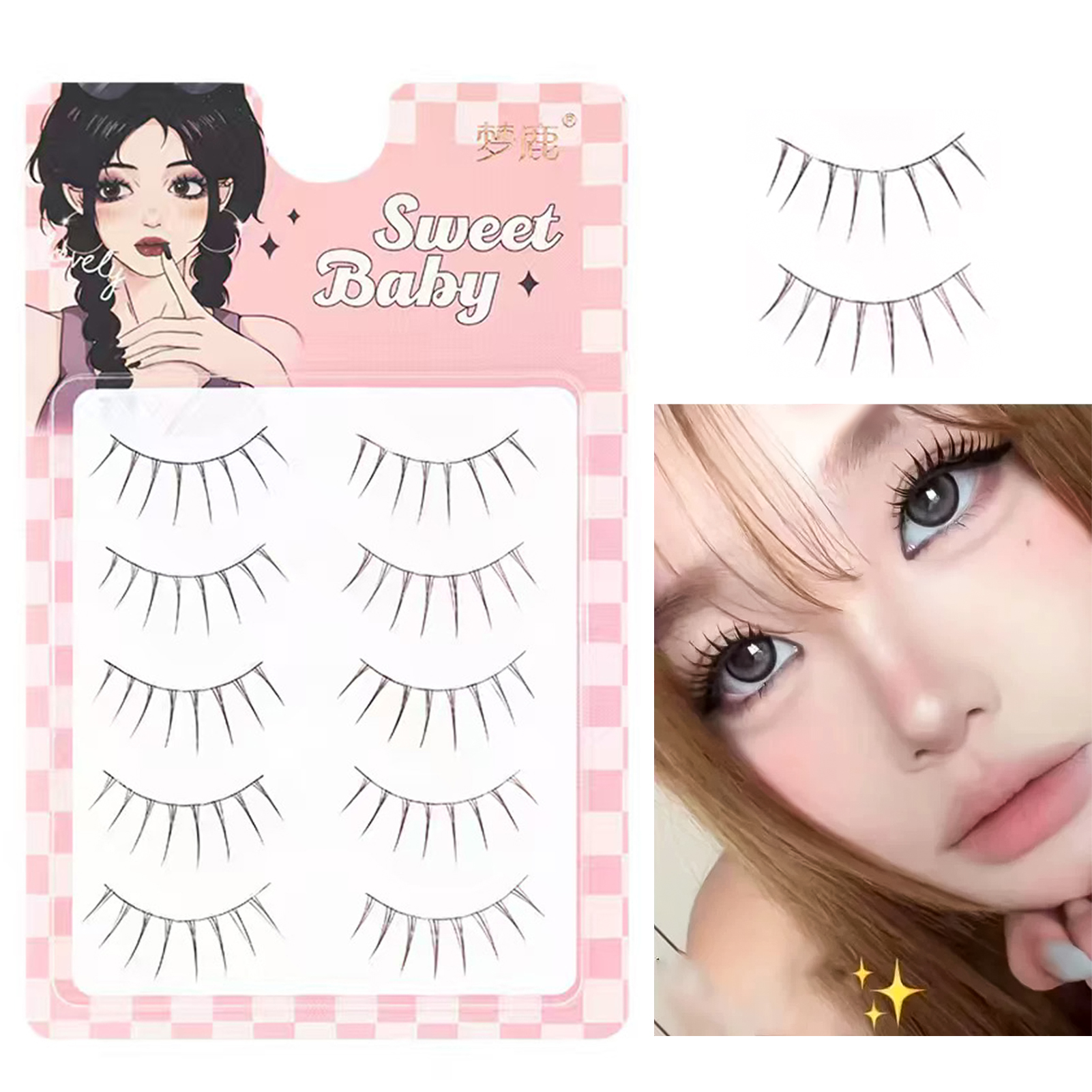 Sweet False Eyelashes One Piec - Eyelash Extension Japanese Style reseña y precio