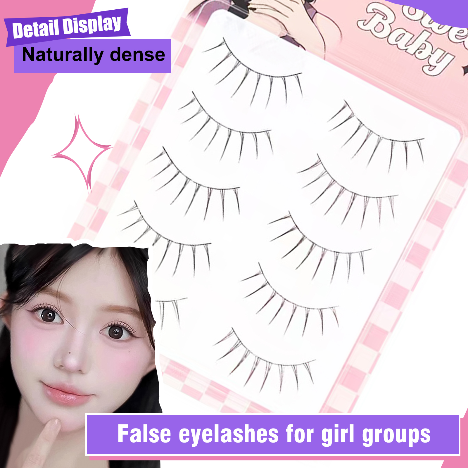 Sweet False Eyelashes One Piec - Eyelash Extension Japanese Style reseña y precio