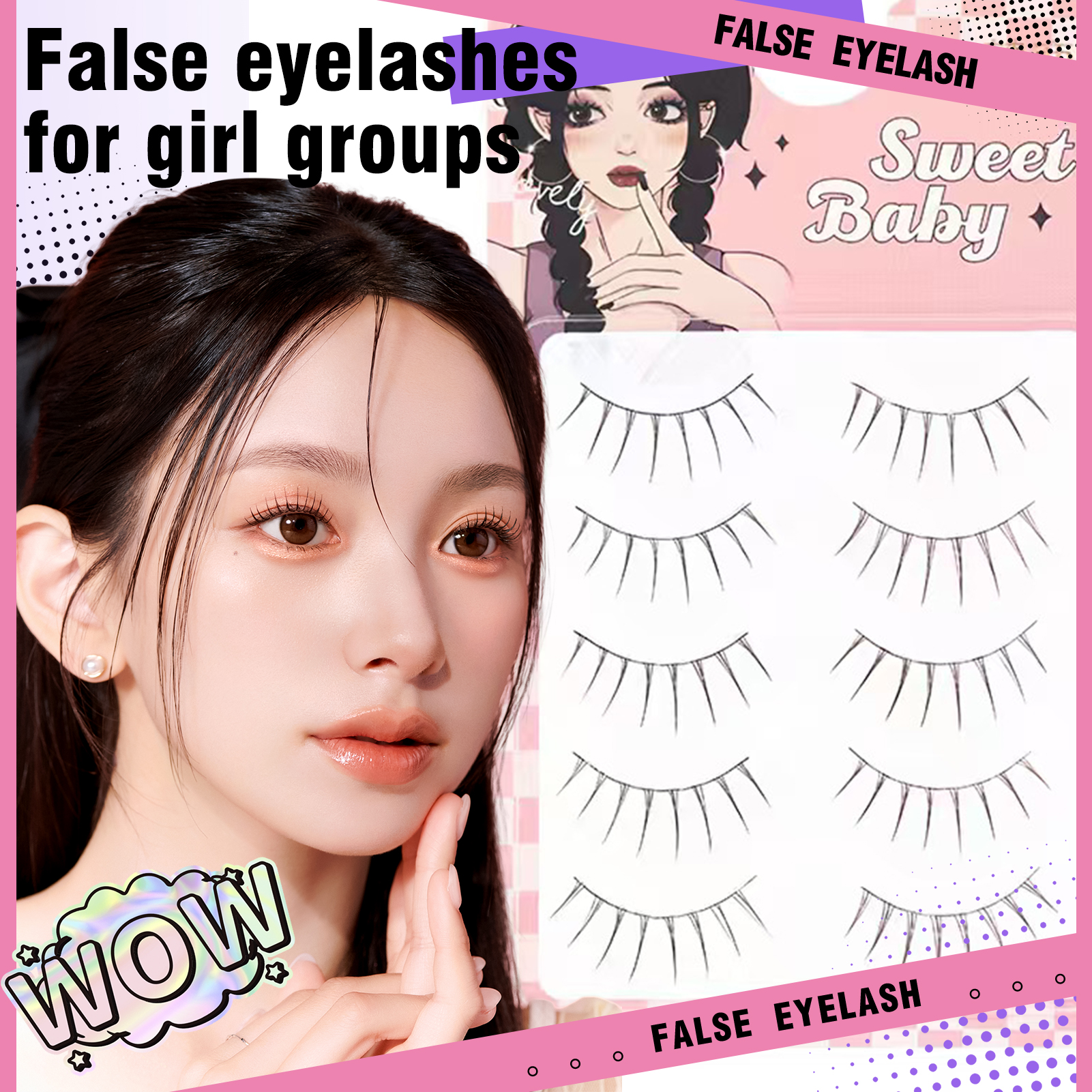Sweet False Eyelashes One Piec - Eyelash Extension Japanese Style reseña y precio