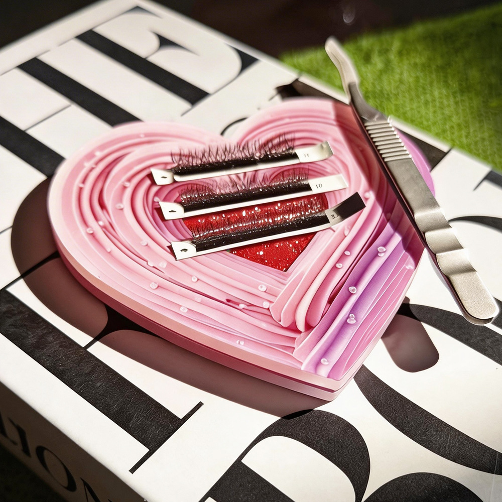 3D Heart-shaped Bling Dynamic  - Lash Extension Tweezers reseña y precio