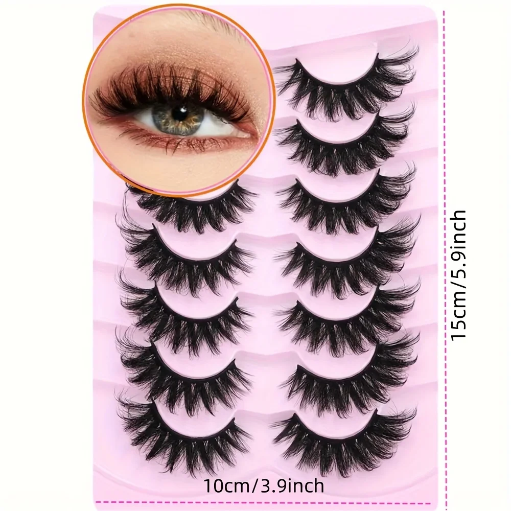 7 Pairs Lashes Fluffy Cat Eye  - Eyelash Extension Cat Eye reseña y precio