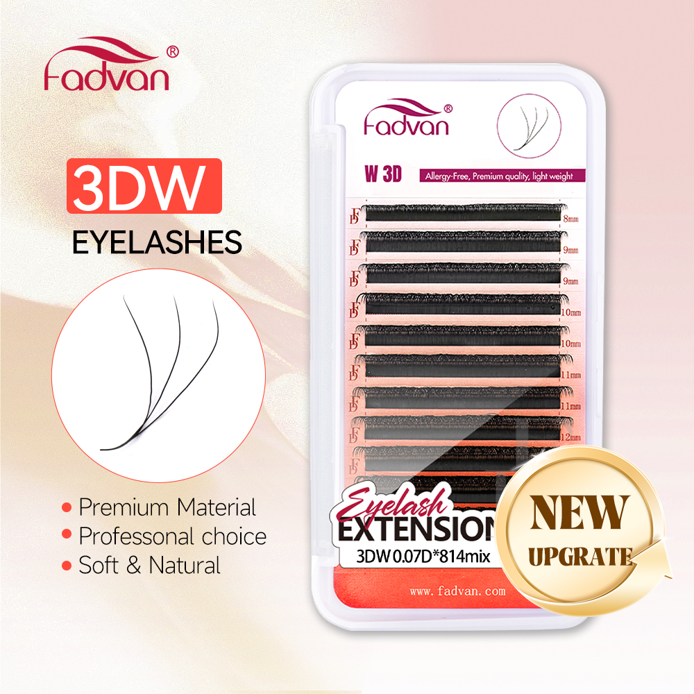 FADVAN 3D Lashes W Shaped Eyel - Eyelash Extension Human Hair reseña y precio