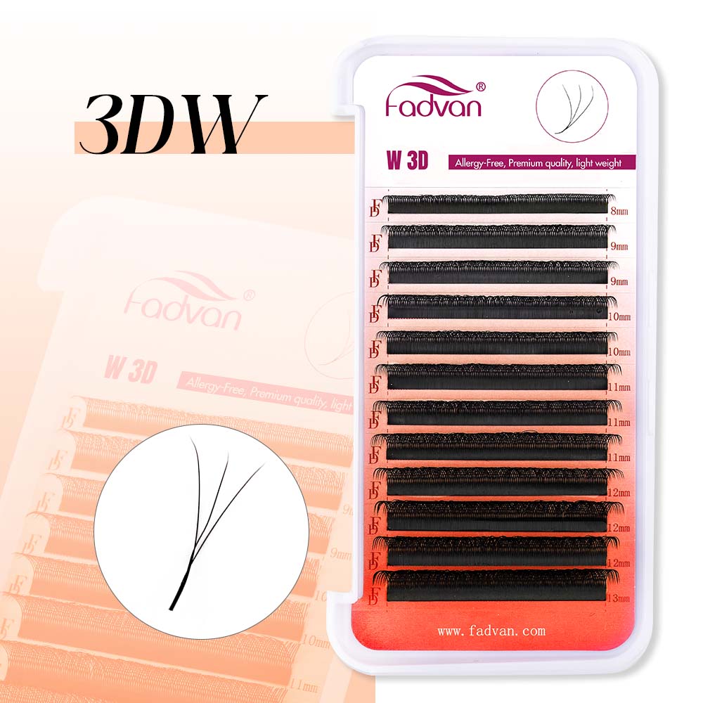 FADVAN 3D Lashes W Shaped Eyel - Eyelash Extension Human Hair reseña y precio