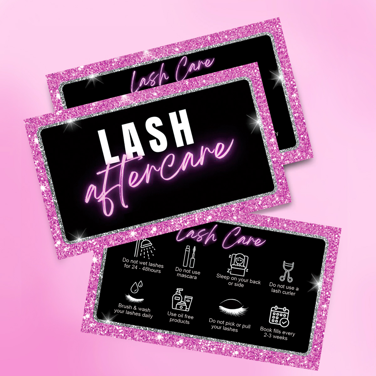 50pcs/Lot Eyelash Business Car - Eyelash Extension Aftercare reseña y precio