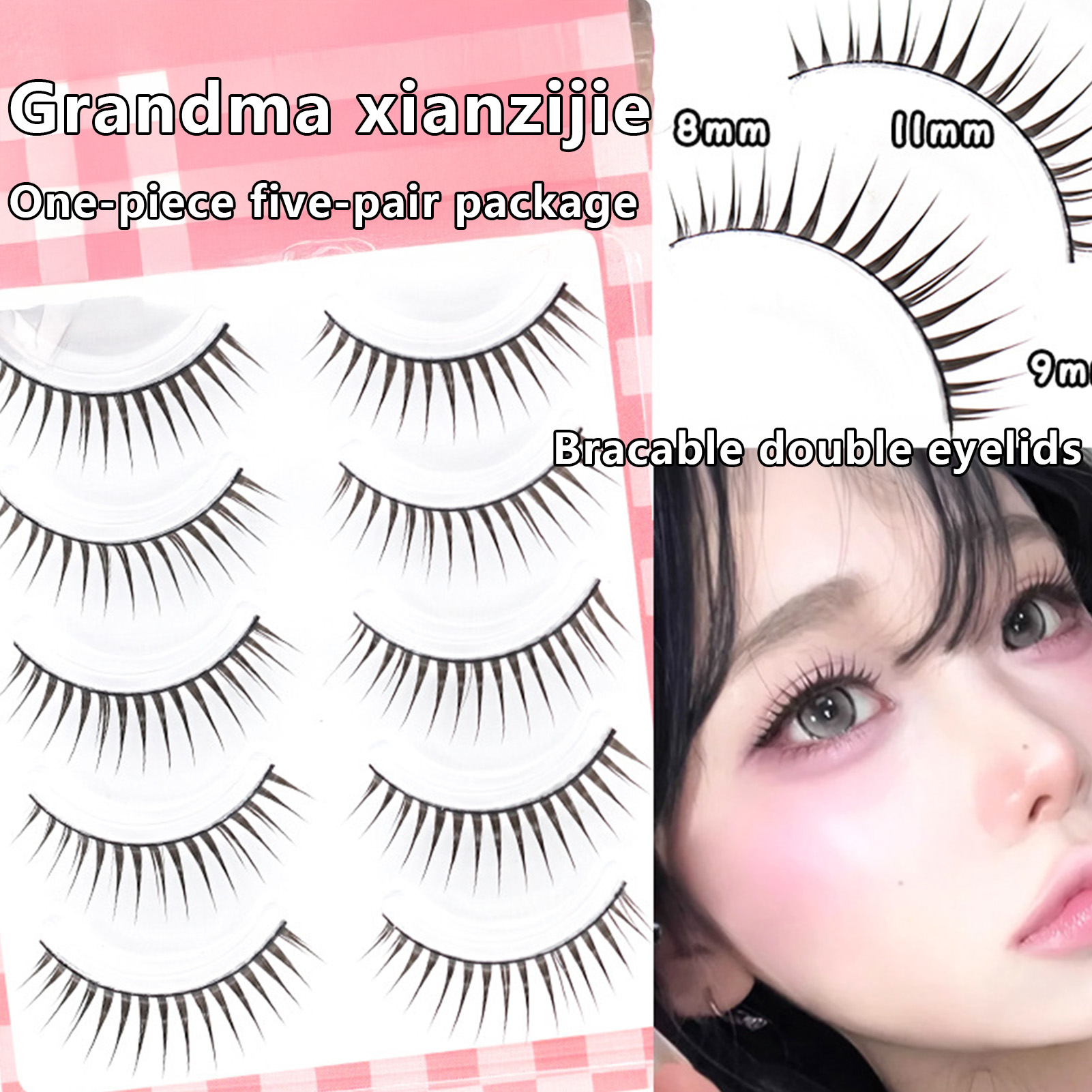 5pairs Japanese Style False Ey - Eyelash Extension Japanese Style reseña y precio