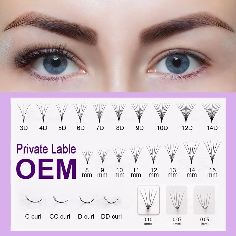 RUJADE Thin Pointy Base Premad - Eyelash Extension Human Hair reseña y precio