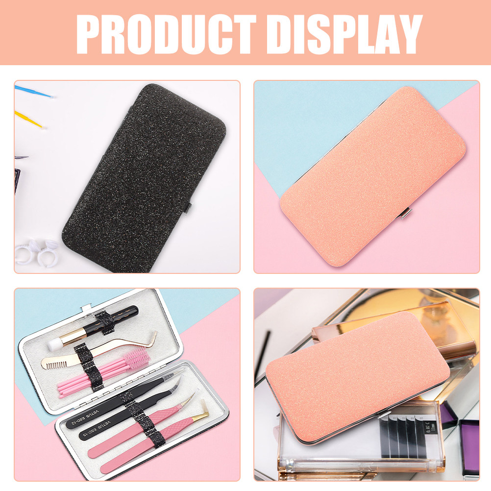 2 Pcs Lash Tweezer Bag Eyelash - Lash Extension Tweezers reseña y precio