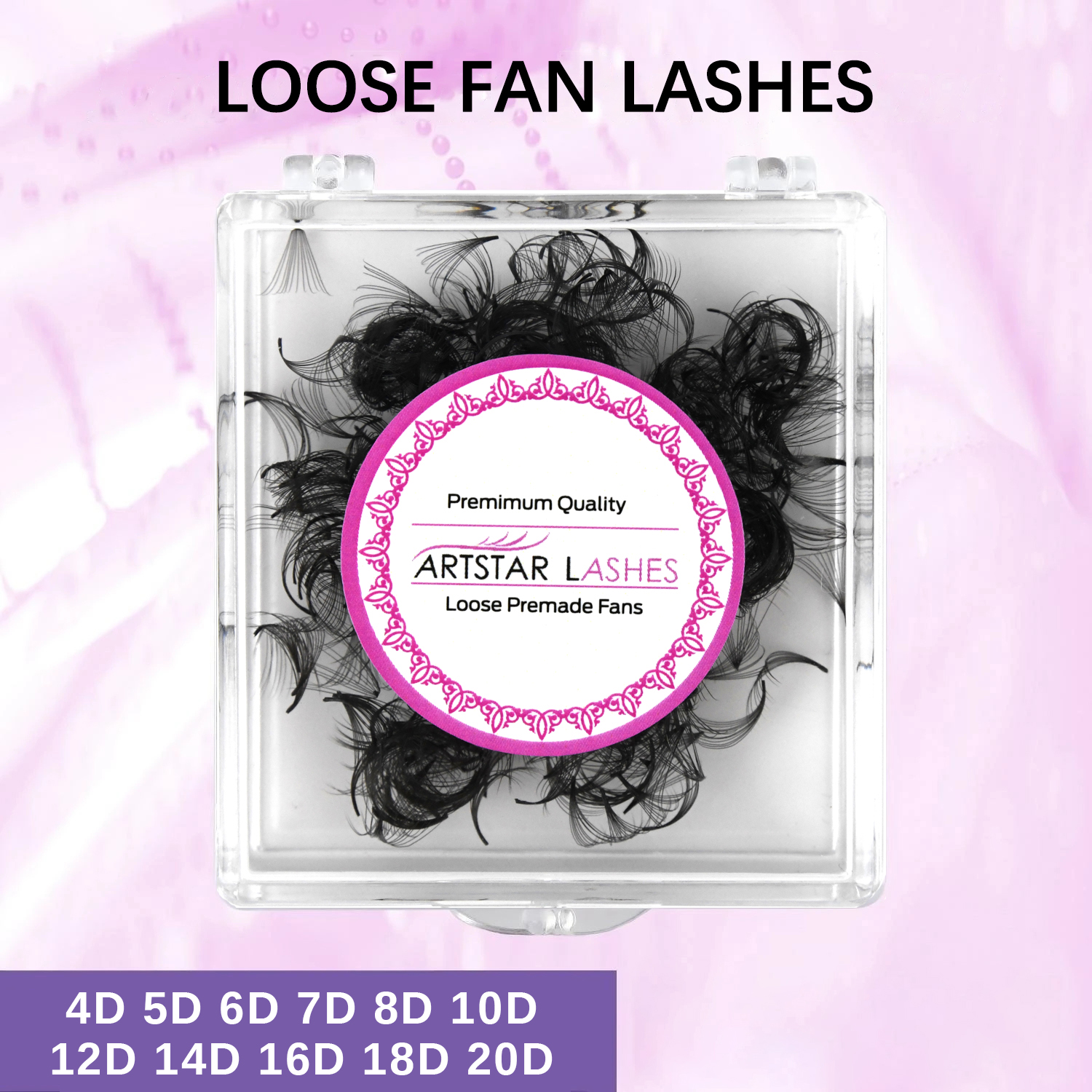 ARTSTAR 500 Fans Loose Fan Eye - Eyelash Extension Human Hair reseña y precio