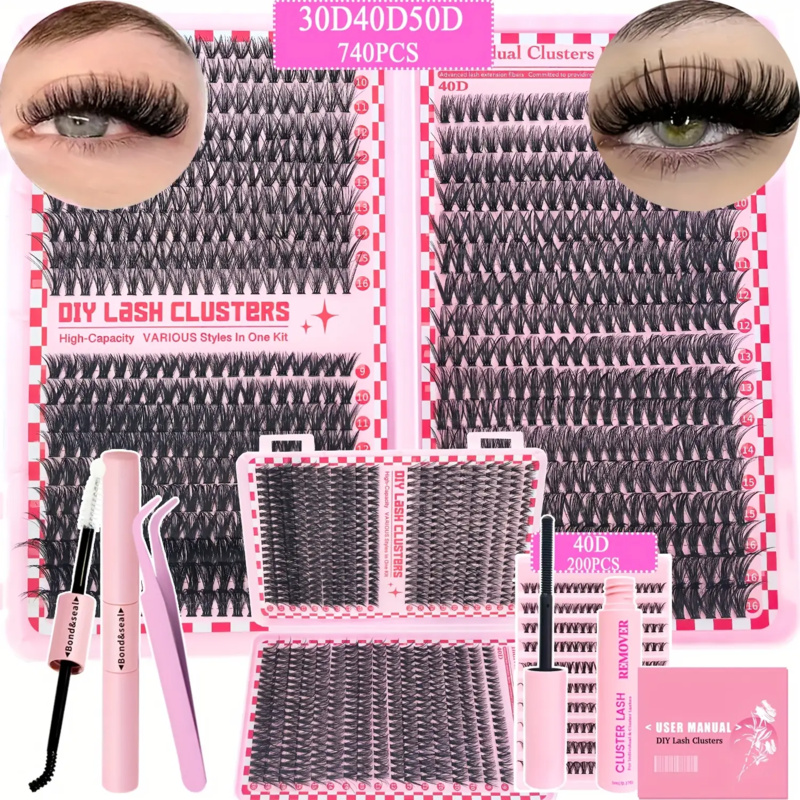 740/200pcsCluster Eyelash Exte - Lash Extension Tweezers reseña y precio