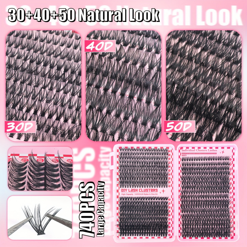 740/200pcsCluster Eyelash Exte - Lash Extension Tweezers reseña y precio