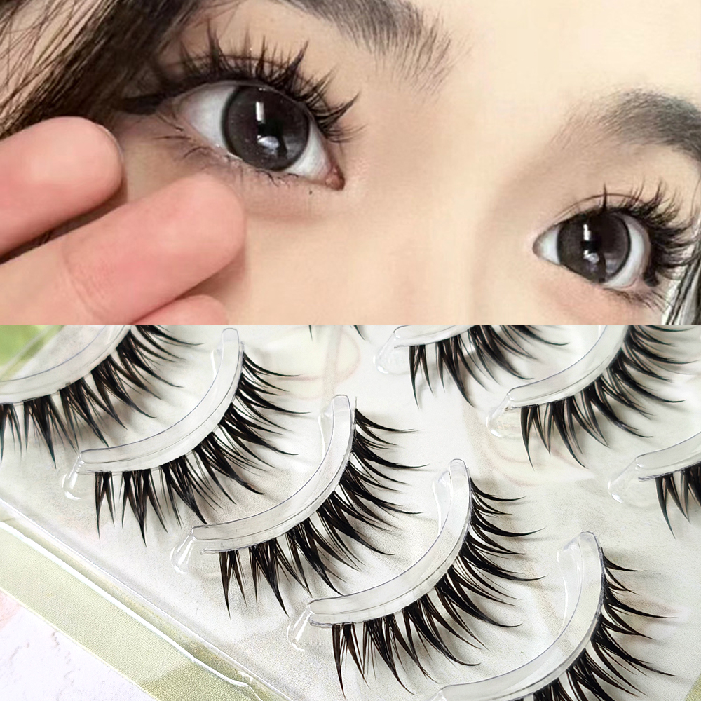 5 Pairs Natural Cat Eye False  - Eyelash Extension Cat Eye Wispy reseña y precio