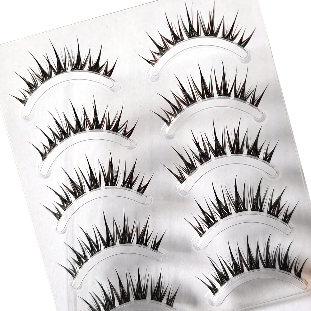 5 Pairs Natural Cat Eye False  - Eyelash Extension Cat Eye Wispy reseña y precio