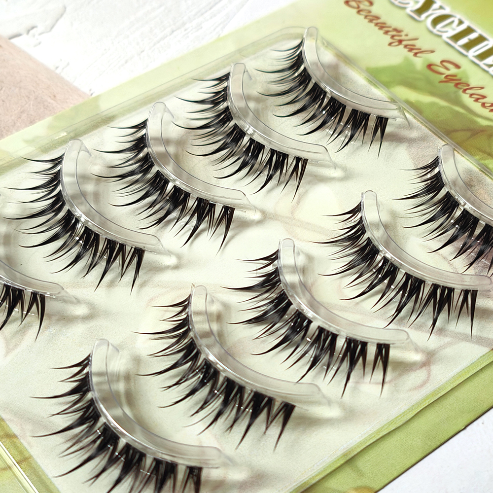 5 Pairs Natural Cat Eye False  - Eyelash Extension Cat Eye Wispy reseña y precio