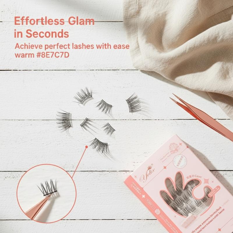 7 Rows Self-Adhesive Eyelashes - Eyelash Extension With Glue reseña y precio