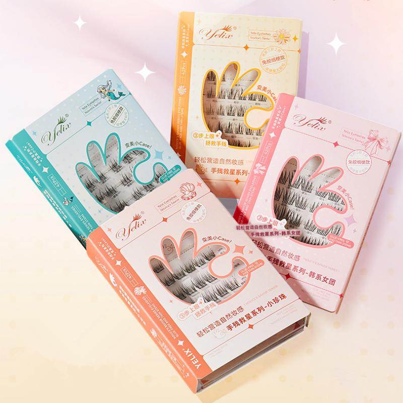 7 Rows Self-Adhesive Eyelashes - Eyelash Extension With Glue reseña y precio