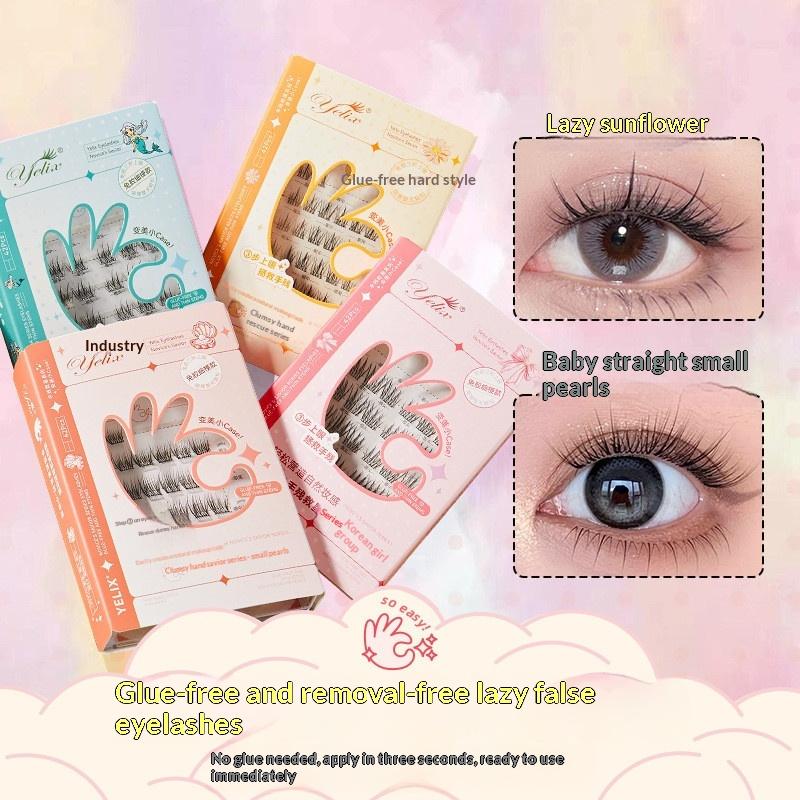 7 Rows Self-Adhesive Eyelashes - Eyelash Extension With Glue reseña y precio