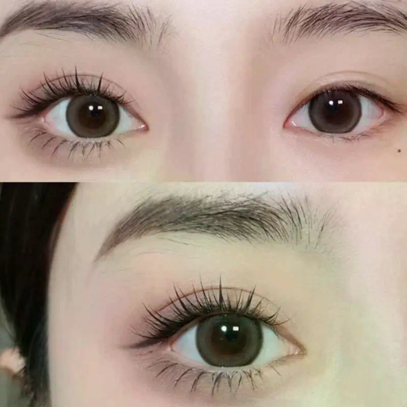 6 Rows Dense Natural False Eye - Eyelash Extension With Glue reseña y precio