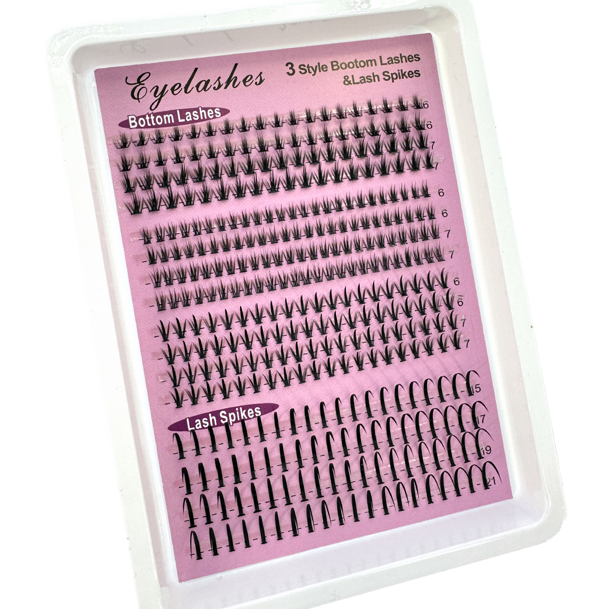 16Rows Bottom&Spiky Lashes Clu - Eyelash Extension Human Hair reseña y precio