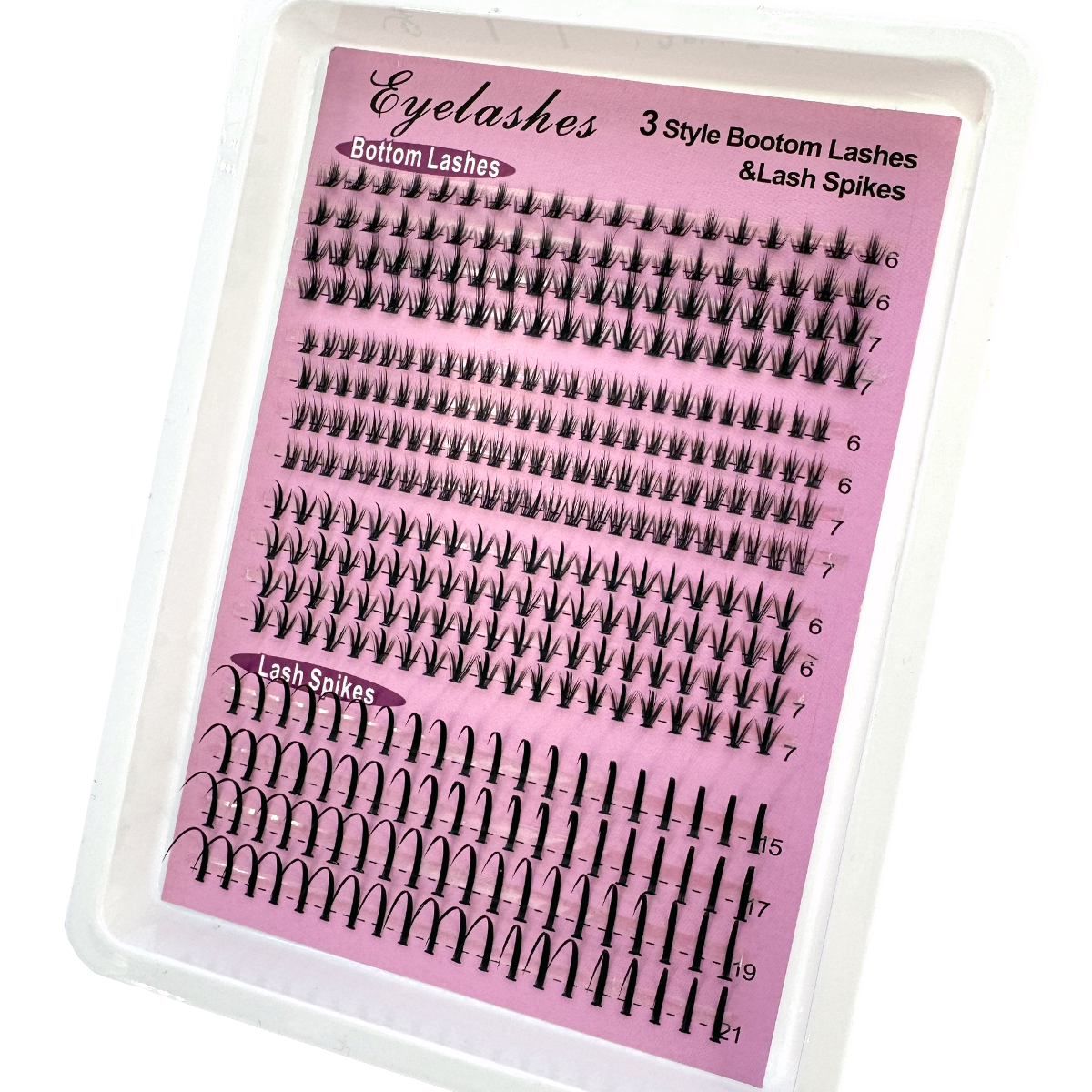 16Rows Bottom&Spiky Lashes Clu - Eyelash Extension Human Hair reseña y precio