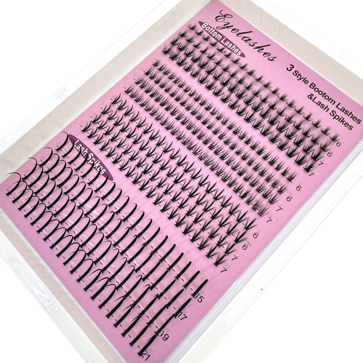 16Rows Bottom&Spiky Lashes Clu - Eyelash Extension Human Hair reseña y precio