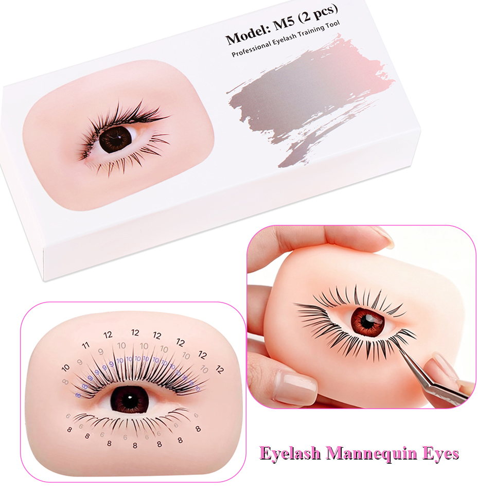 3 Layers Lashes Eyes Model Eye - Eyelash Extension Doll Eye reseña y precio