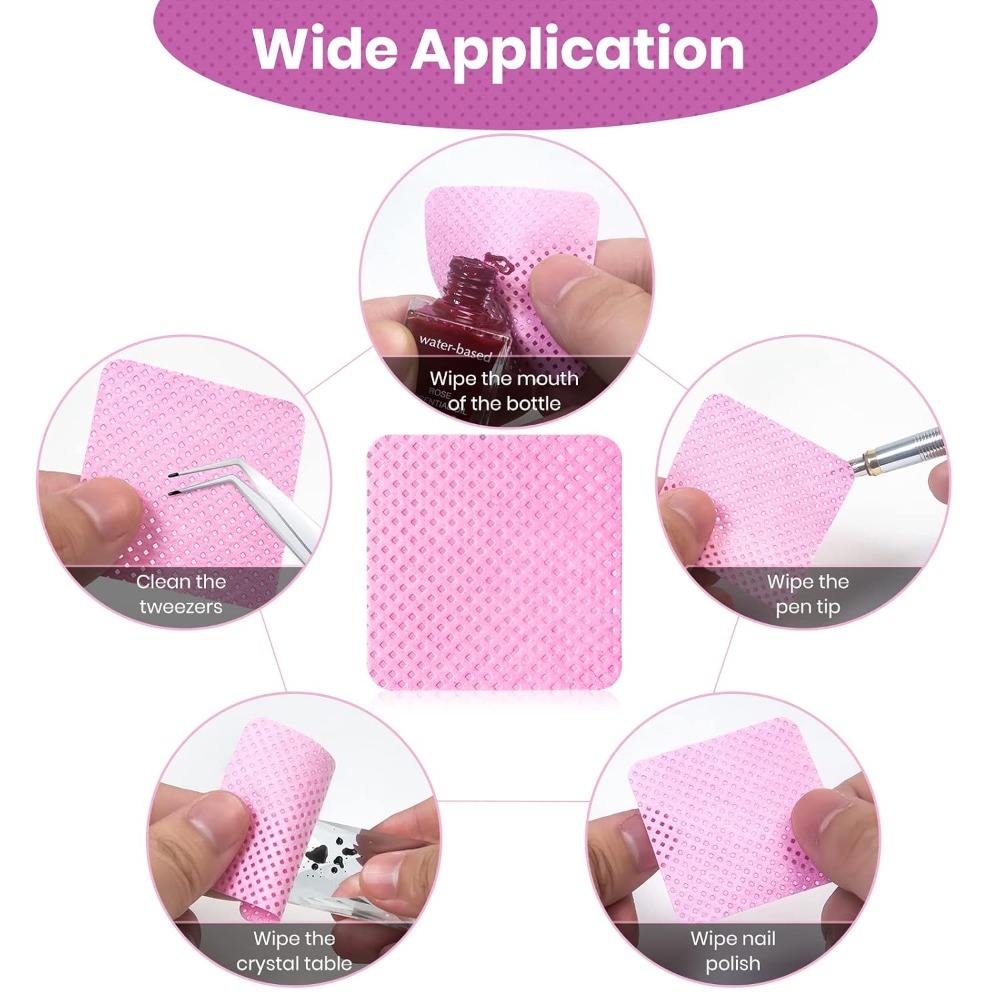 400 Pieces Lint Free Nail Poli - Eyelash Extension With Glue reseña y precio