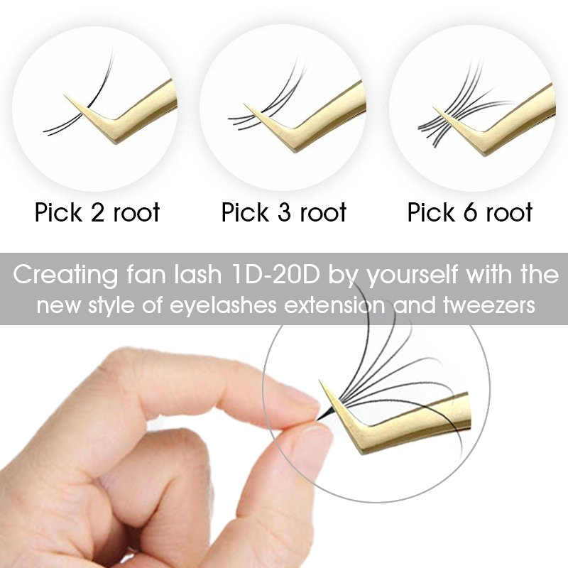 High Quality 16Rows 8-18mm Len - Eyelash Extension Human Hair reseña y precio