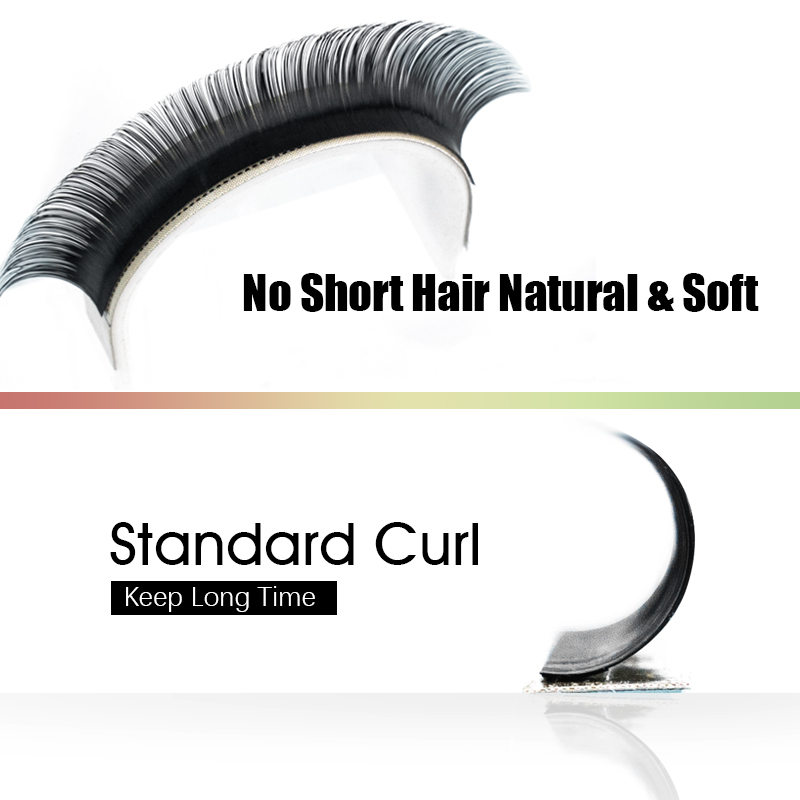 High Quality 16Rows 8-18mm Len - Eyelash Extension Human Hair reseña y precio