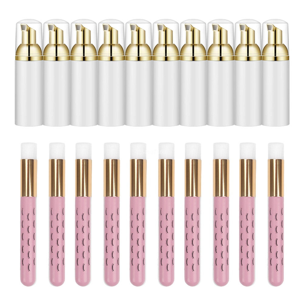 10Pcs 60ml Eyelash Shampoo Mou - Refill Eyelash Extension reseña y precio