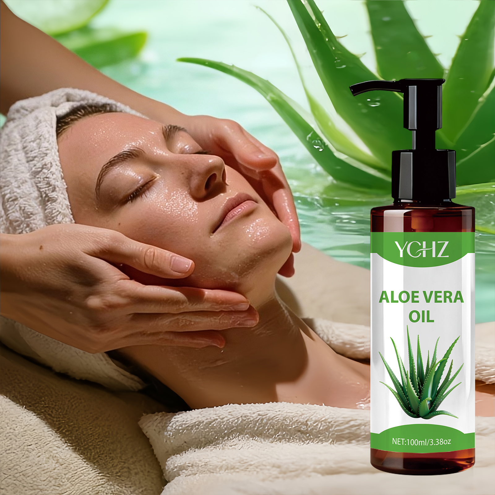 100% Natural Aloe Vera Oil - F - Eyelash Extension Human Hair reseña y precio