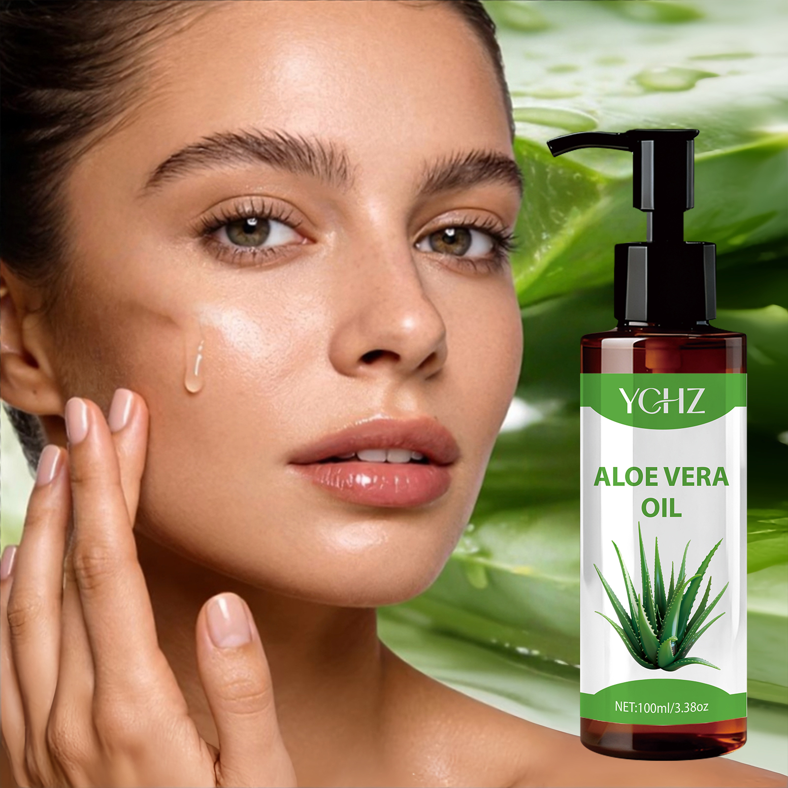 100% Natural Aloe Vera Oil - F - Eyelash Extension Human Hair reseña y precio