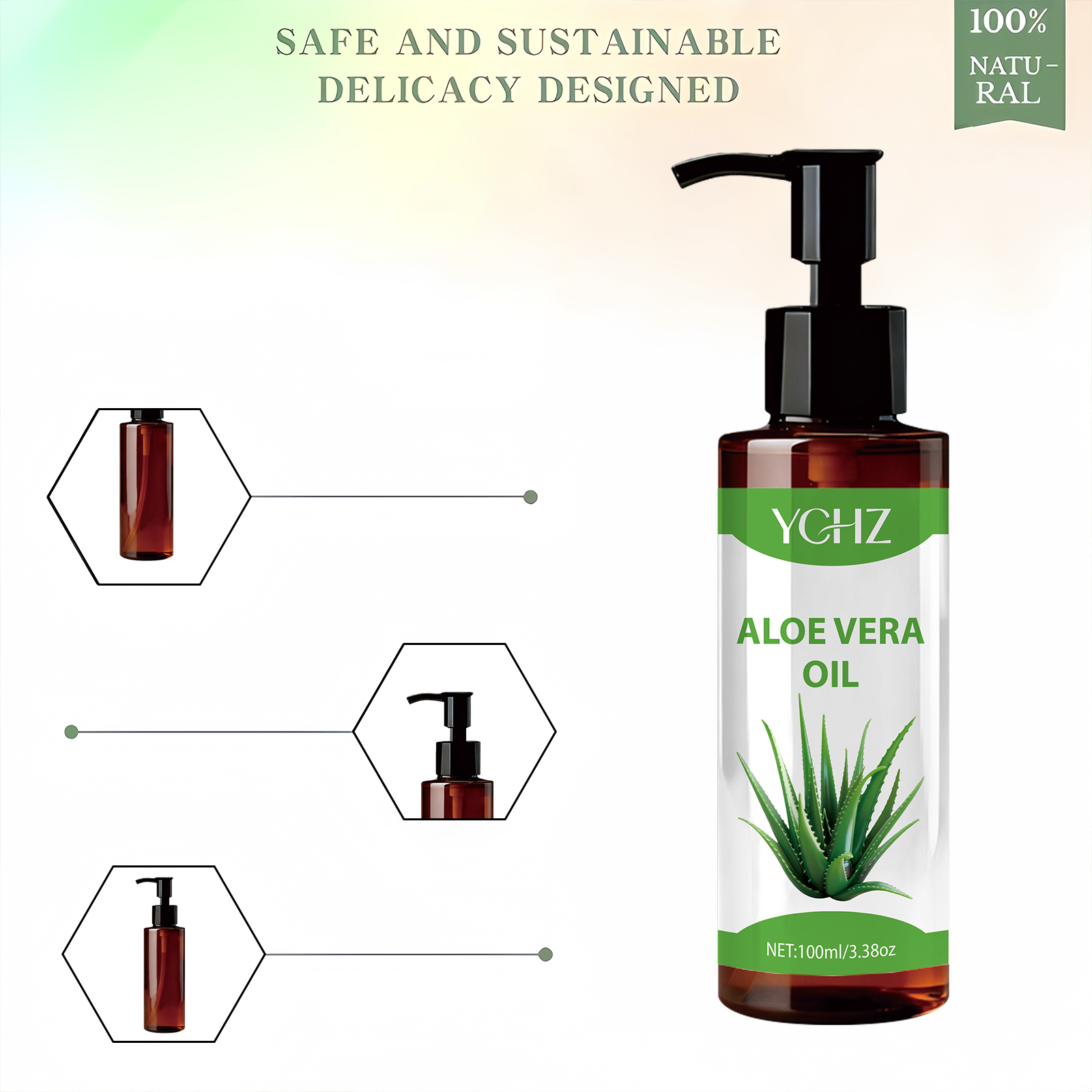 100% Natural Aloe Vera Oil - F - Eyelash Extension Human Hair reseña y precio