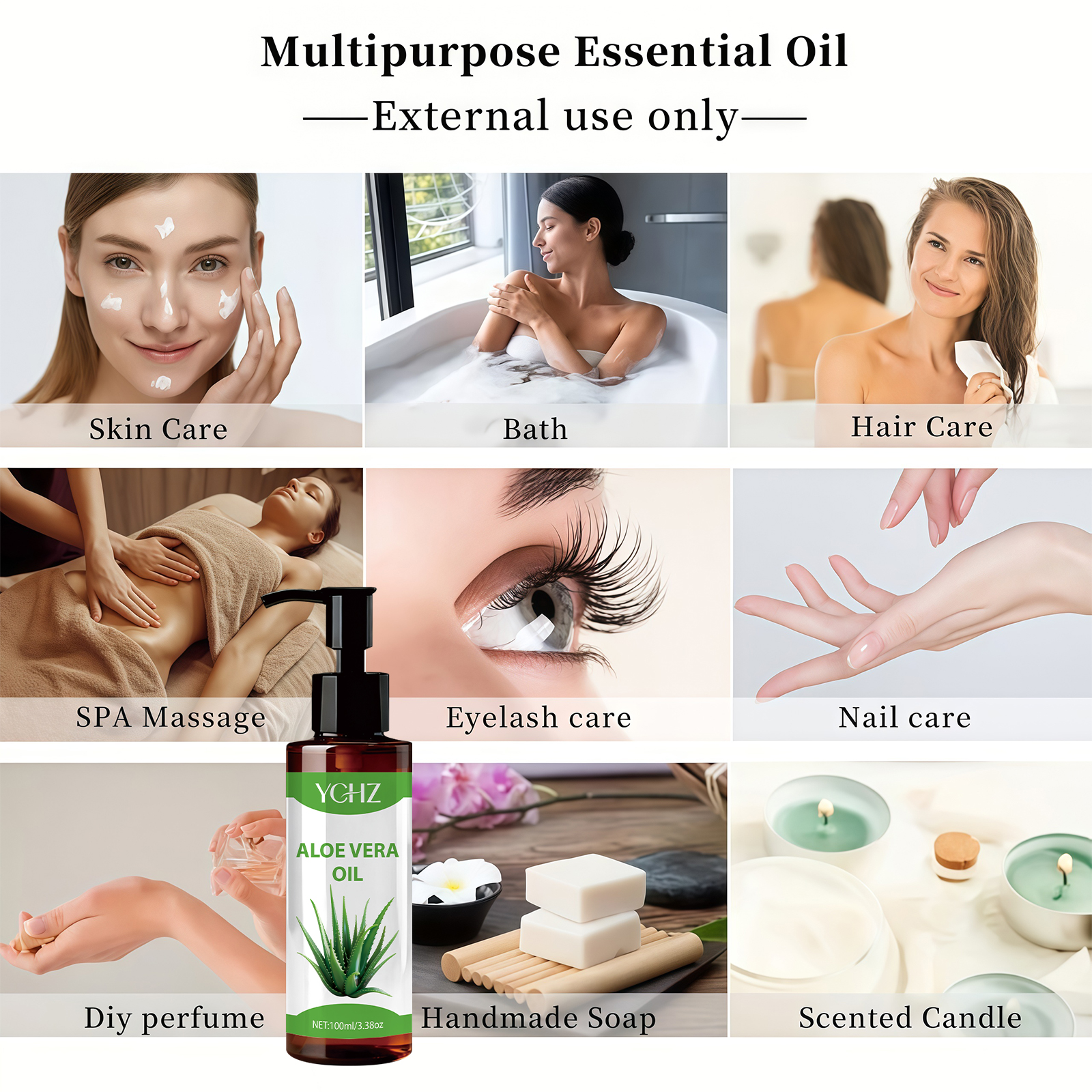 100% Natural Aloe Vera Oil - F - Eyelash Extension Human Hair reseña y precio