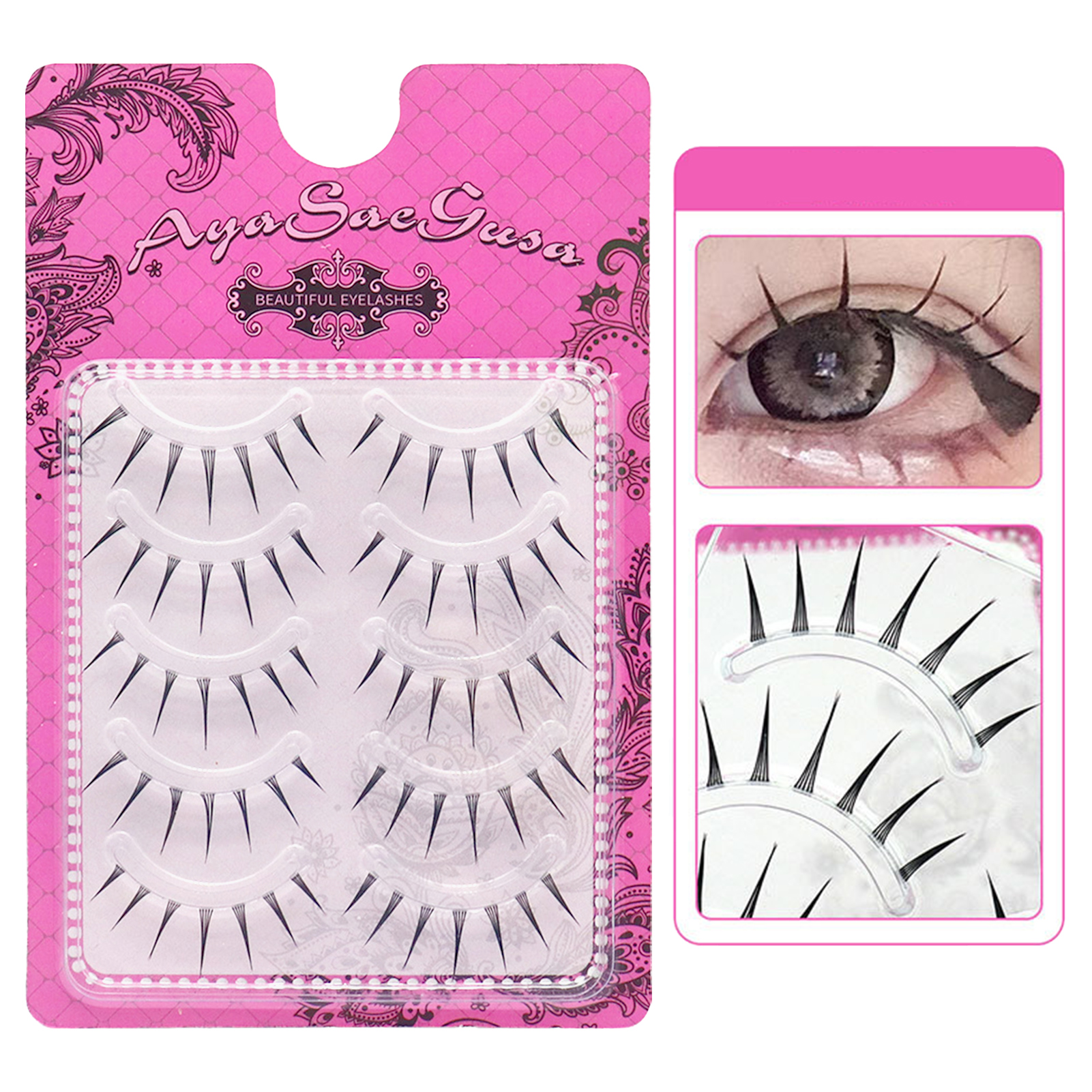 5 Pairs Anime Manga Lashes One - Eyelash Extension Doll Eye reseña y precio