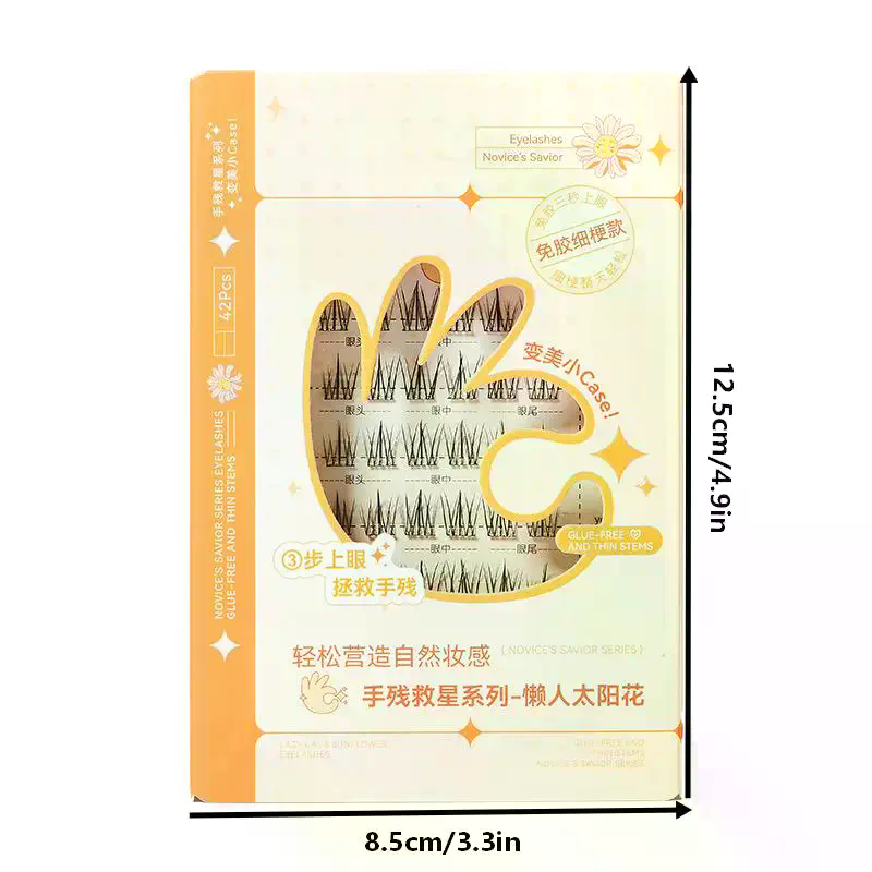 7 Rows Self-Adhesive Eyelashes - Eyelash Extension With Glue reseña y precio
