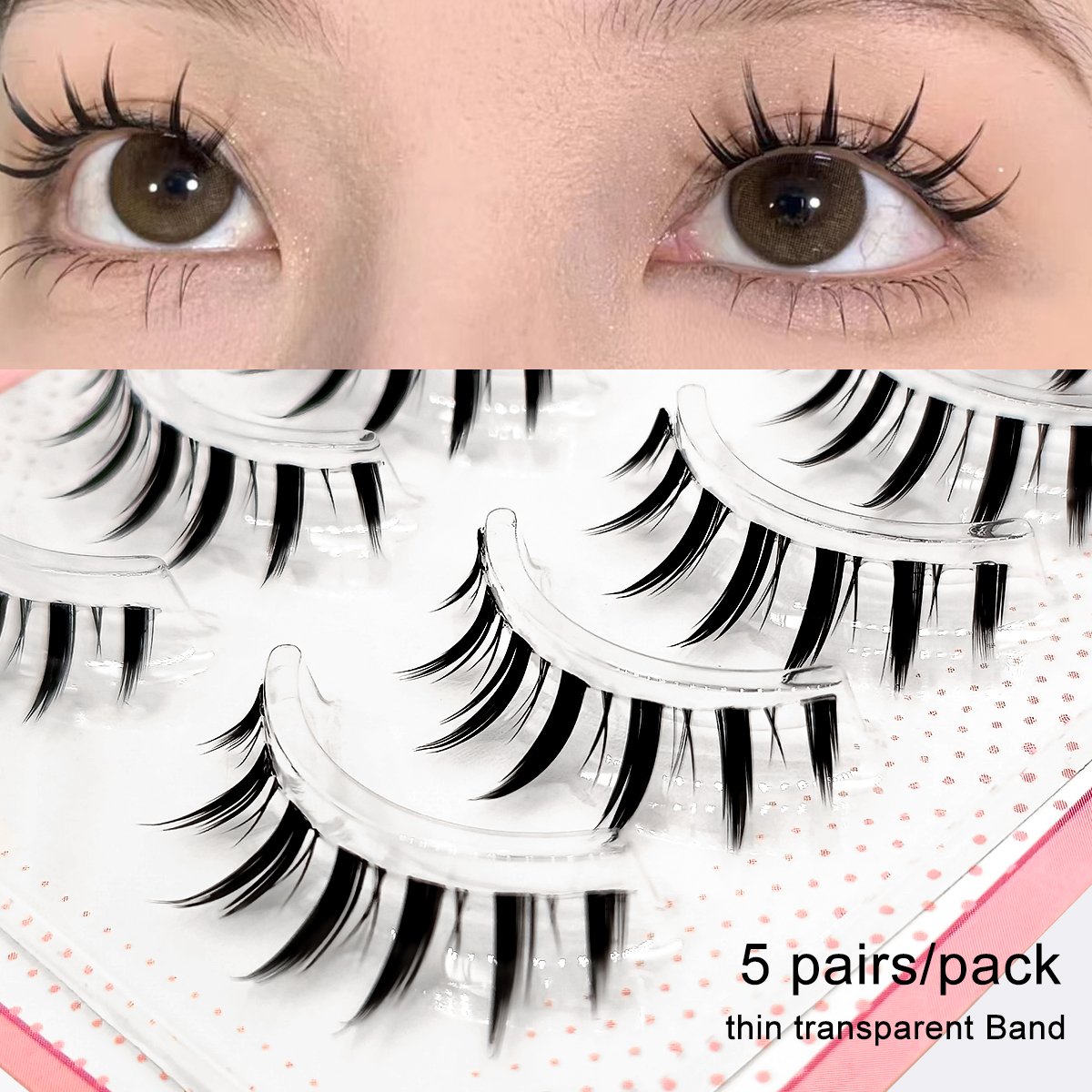 Yelix 5 Pairs False Eyelashes  - Eyelash Extension Japanese Style reseña y precio